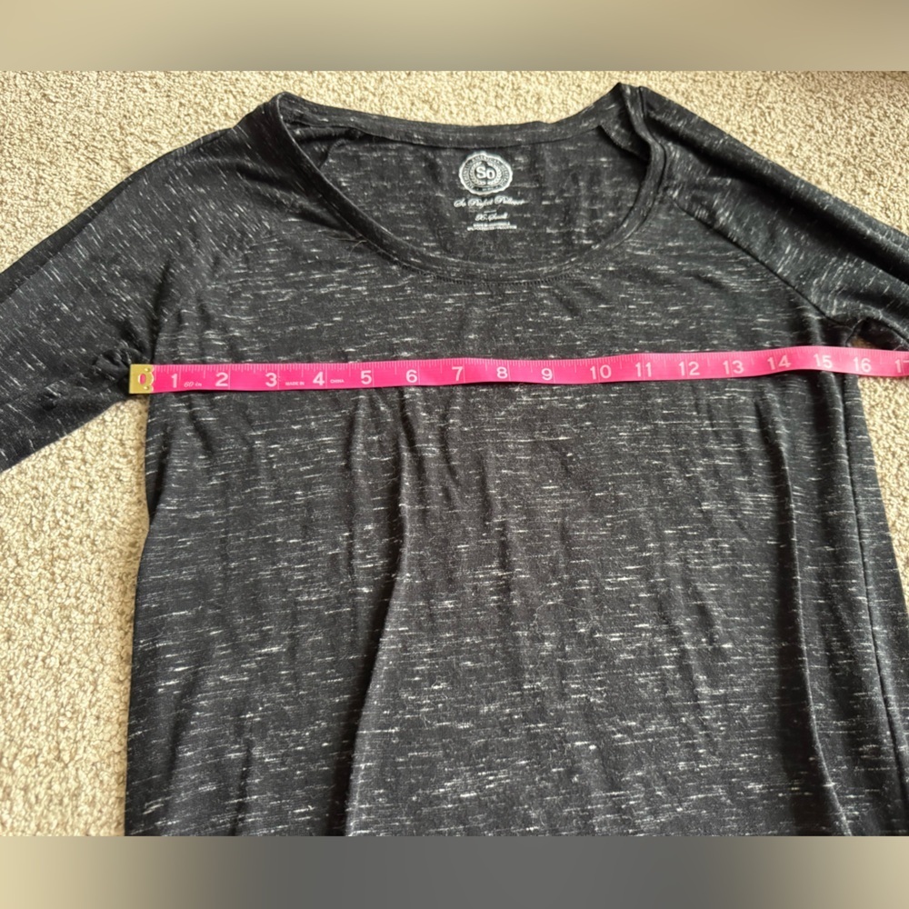 SO Women's Black and white Long Sleeve Top - Picture 3 of 6